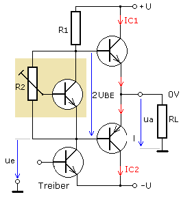 Ruhestromgewinnung mit Transistor