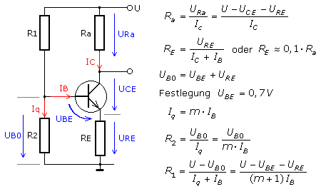 Emitterschaltung von Transistorverstärker